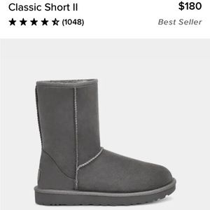 UGG classic short 2 in Grey